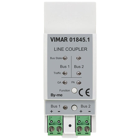 Vimar By-me Plus Line Coupler, 29V Nominal Supply, DIN Rail TH35, Electrical Isolation, Message Filtering — Quality Boat Parts