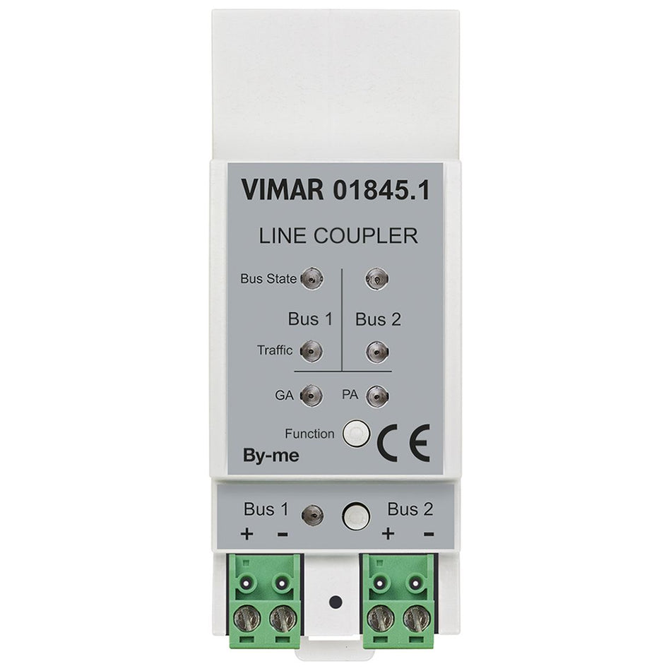 Vimar By-me Plus Line Coupler, 29V Nominal Supply, DIN Rail TH35, Electrical Isolation, Message Filtering — Quality Boat Parts