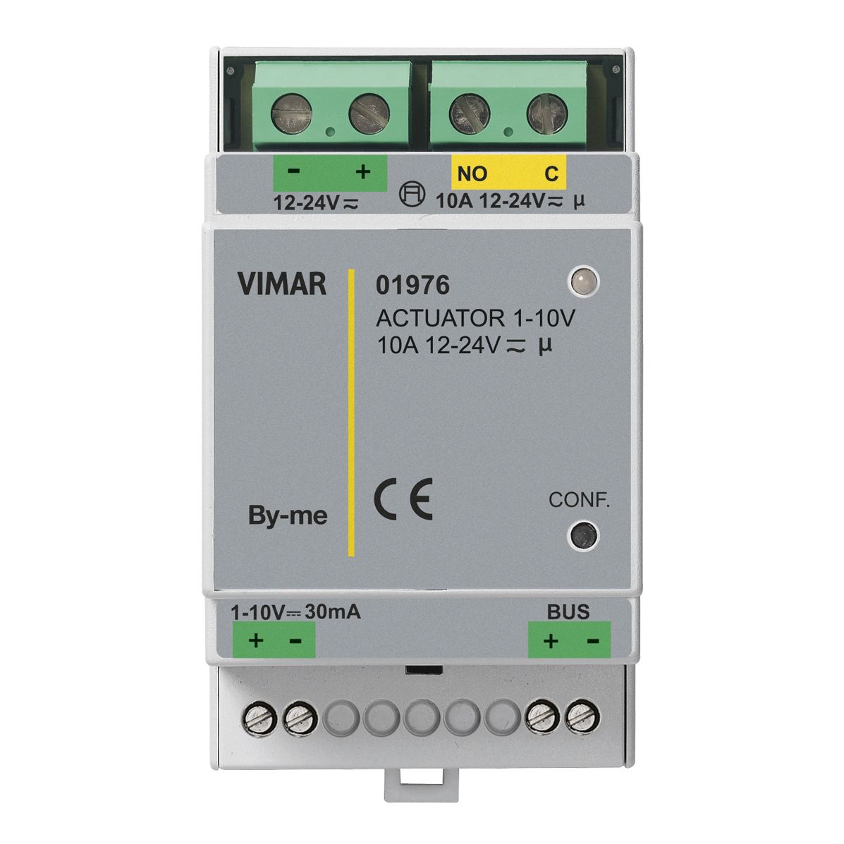 Vimar By-me Plus Marine 1-10V LED Actuator, 12-24V AC/DC, 10A Relay, DIN Rail — Quality Boat Parts