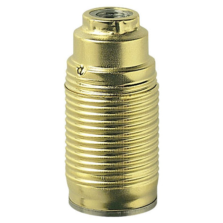 Vimar E14 Lampholder, M10x1 Nipple, Locking Screw, Brass Finish — Quality Boat Parts