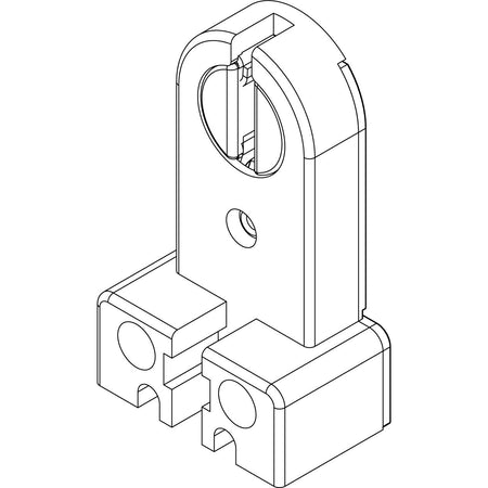 Vimar G13 Fluorescent Lamp Holder, 2A 250V, Rotor-Type, Screw Fixing, Brass Contacts, 80C Rated, White Housing — Quality Boat Parts