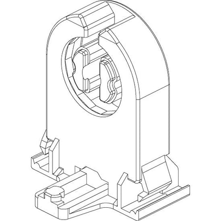 Vimar G13 Fluorescent Lampholder, 2A, 500V, 140C, with Starter Holder, Snap-Fit, Screwless Terminals — Quality Boat Parts