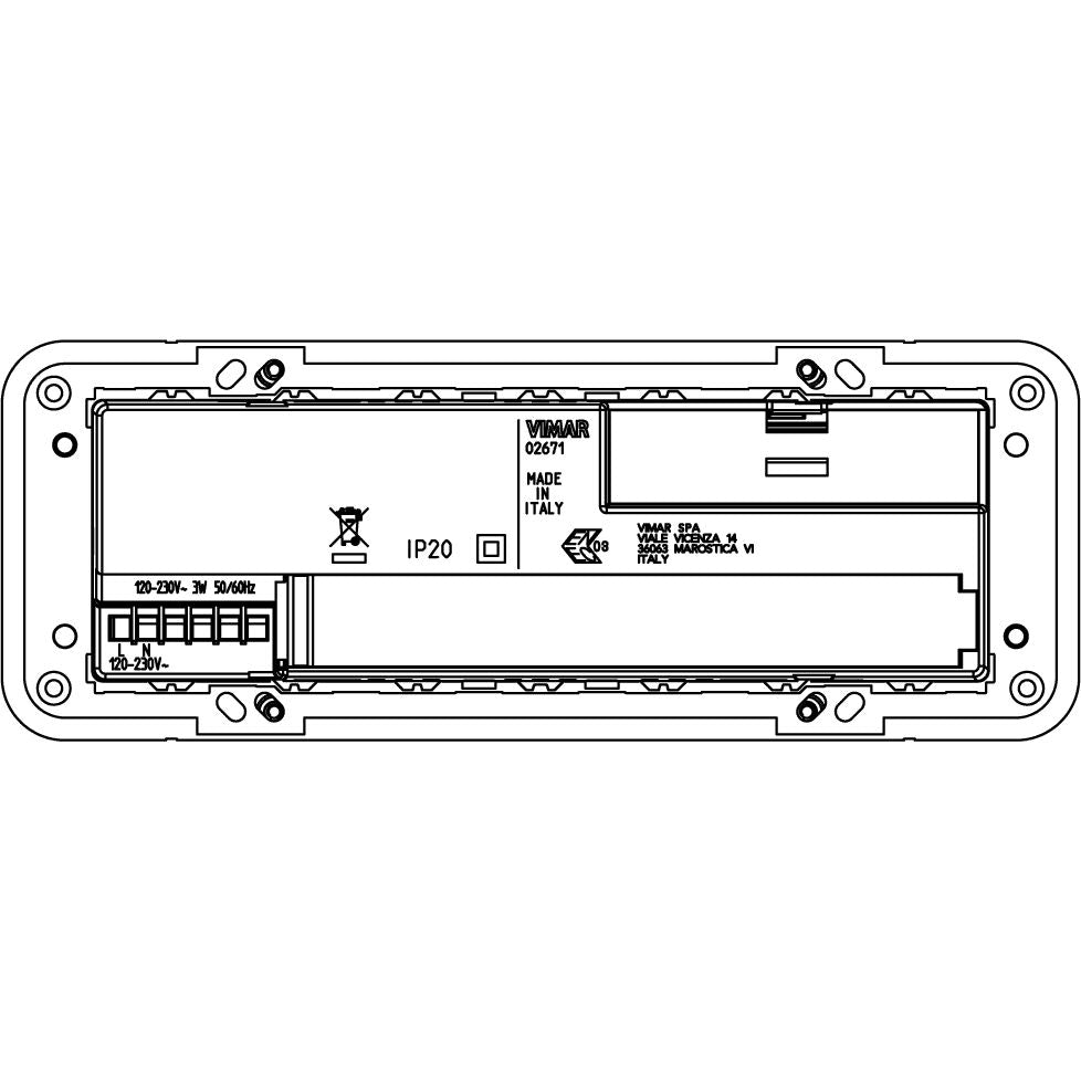 Vimar Eikon Evo 7M LED Lamp, For Eikon Evo Cover Plate, 120-230V, 80 lm, IP40 — Quality Boat Parts