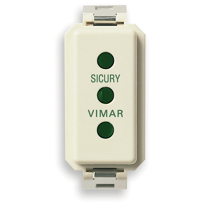 Vimar 8000 Series Italian P11 Socket Outlet, 2P+E, 10A 250V, IP20, 1 Module, SICURY — Quality Boat Parts