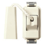 Vimar 8000 Series Cord-Operated Push Button, 1P NO, 10A 250V, 1.5 m Cord, IP40, White — Quality Boat Parts