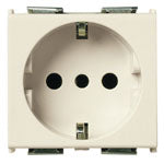 Vimar 8000 Series 2P+E P30 Socket Outlet, 16A 250V, IP20, 2-Module — Quality Boat Parts