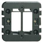 Vimar 8000 Series 2-Module Mounting Frame, With Claws, For 60mm Round Flush Box, Black — Quality Boat Parts