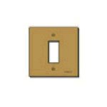 Vimar 8000 1-Module Cover Plate, Anodized Aluminum, Bronze Finish — Quality Boat Parts