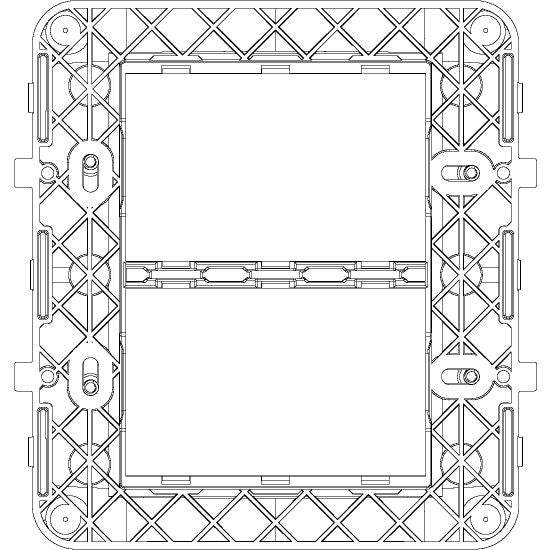 Vimar Neve Up 6-Module (3+3) Mounting Frame, For 09996 Flush-Mount Box, With Screws — Quality Boat Parts