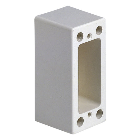 Vimar 8000 Series 1-Module Surface Mount Box with Backplate, 40mm Depth, IP20, Ivory Finish — Quality Boat Parts