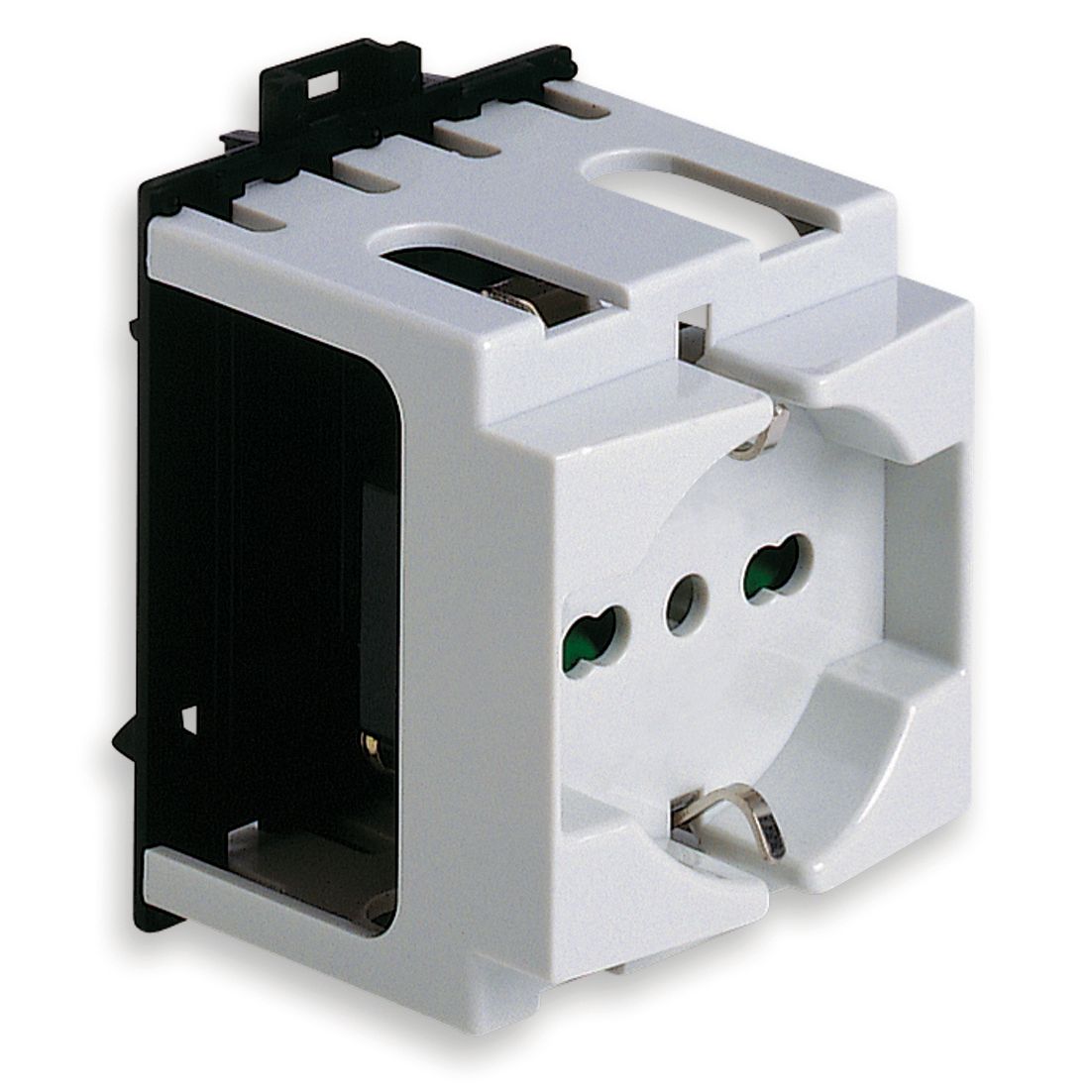 Vimar SICURY DIN Rail Socket Outlet, 2P+E, 16A 250V, Italian P40 — Quality Boat Parts