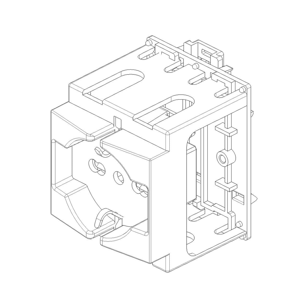 Vimar SICURY DIN Rail Socket Outlet, 2P+E, 16A 250V, Italian P40 — Quality Boat Parts