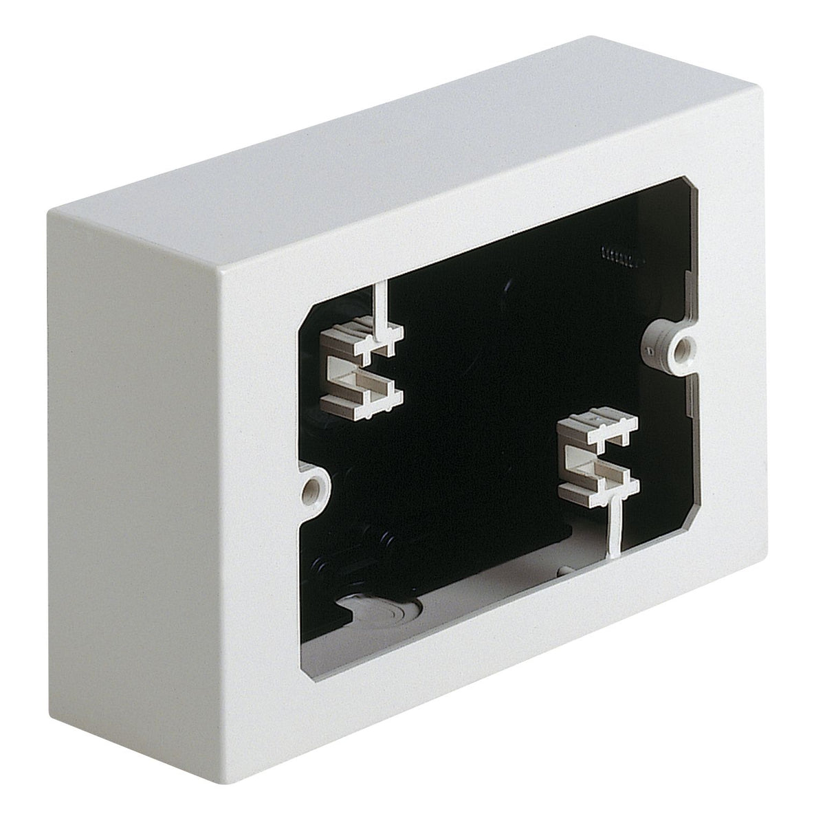Vimar 3-Module Surface/Table Mounting Box, For 8000/Linea/7000 Series, With Backplate, 80 x 124 x 40 mm, IP20, Plastic, Rear Cable Entry, 6 Inlets, Ui 450V — Quality Boat Parts