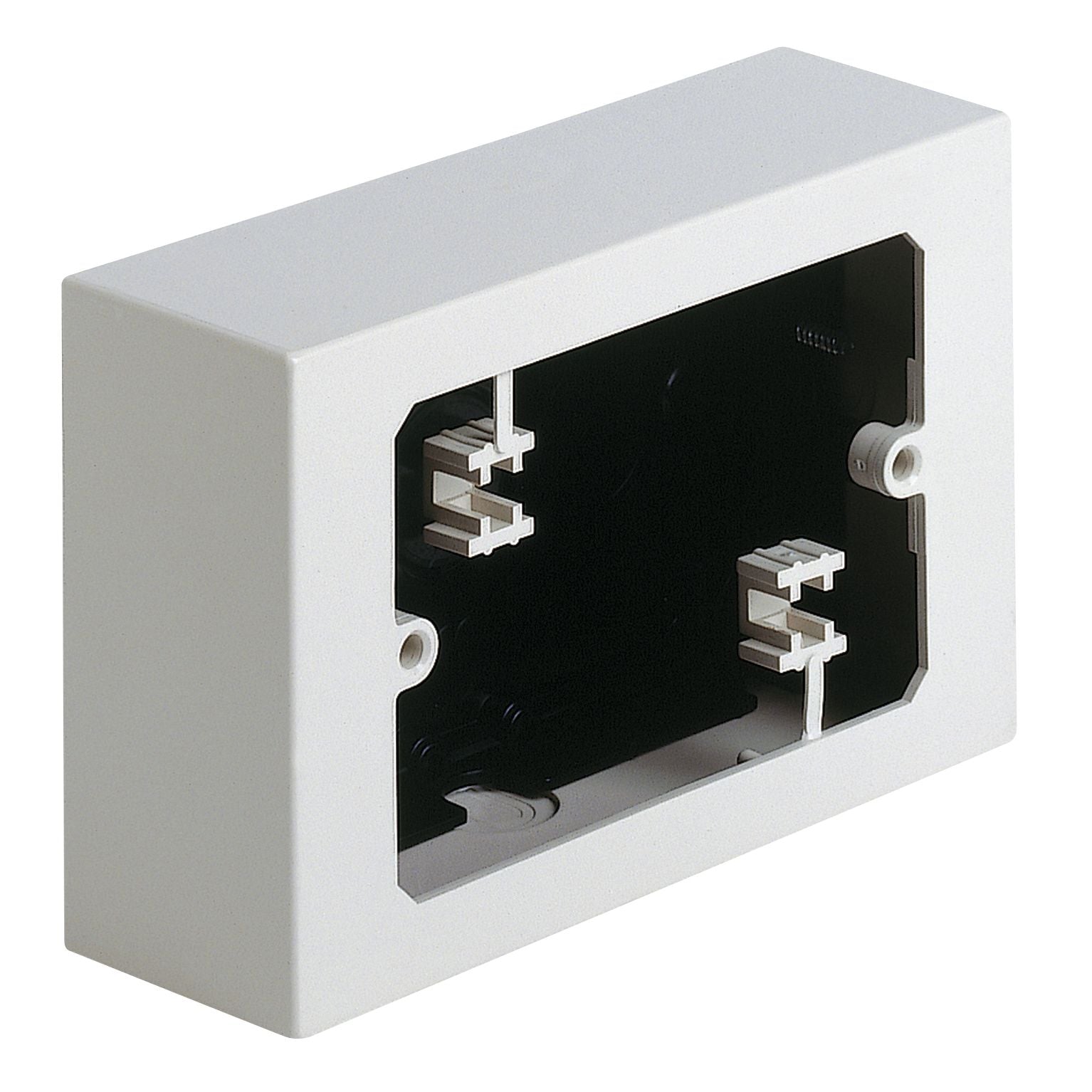 Vimar 3-Module Surface/Table Mounting Box, For 8000/Linea/7000 Series, With Backplate, 80 x 124 x 40 mm, IP20, Plastic, Rear Cable Entry, 6 Inlets, Ui 450V — Quality Boat Parts