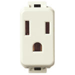 Vimar Linea Classica USA+SASO Socket Outlet, 2P+E, 15A 127V, Flush-Mounted, White RAL 9001, Halogen-Free Thermoplastic — Quality Boat Parts