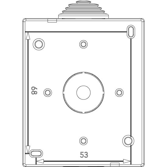 Vimar 8000 IP40 2-Module Surface Enclosure, RAL 7035 Ivory — Quality Boat Parts