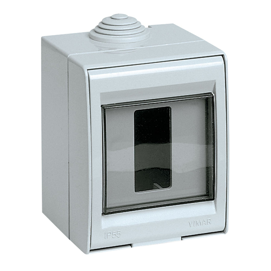 Vimar IDEA/8000 Surface-Mount Enclosure, IP55, 1 Module, Grey — Quality Boat Parts