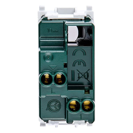 Vimar Plana 1P NO Push Button Mechanism, For 1-3 Module Buttons, 10A 250V, Lightable, Flush Mount, IP40, Halogen-Free — Quality Boat Parts