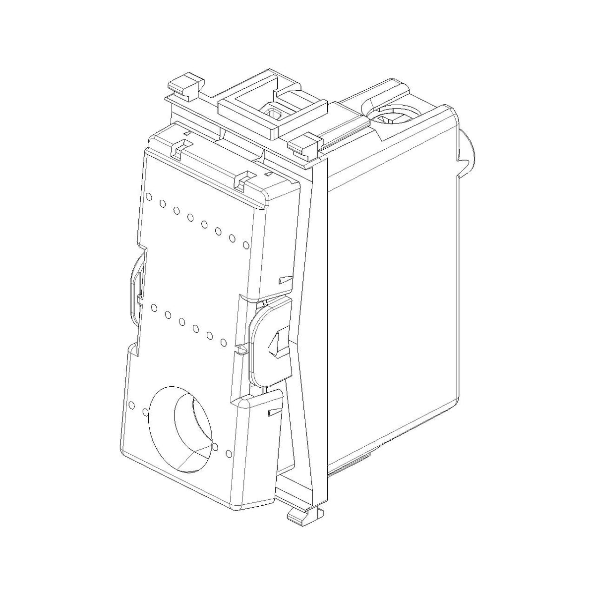 Vimar Plana 1P NO Push Button Mechanism, For 1-3 Module Buttons, 10A 250V, Lightable, Flush Mount, IP40, Halogen-Free — Quality Boat Parts