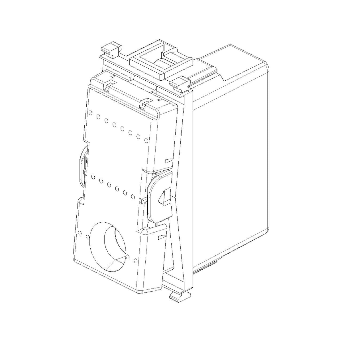 Vimar Plana 1P NC Pushbutton Mechanism, 10A 250V, Lightable, IP40 — Quality Boat Parts