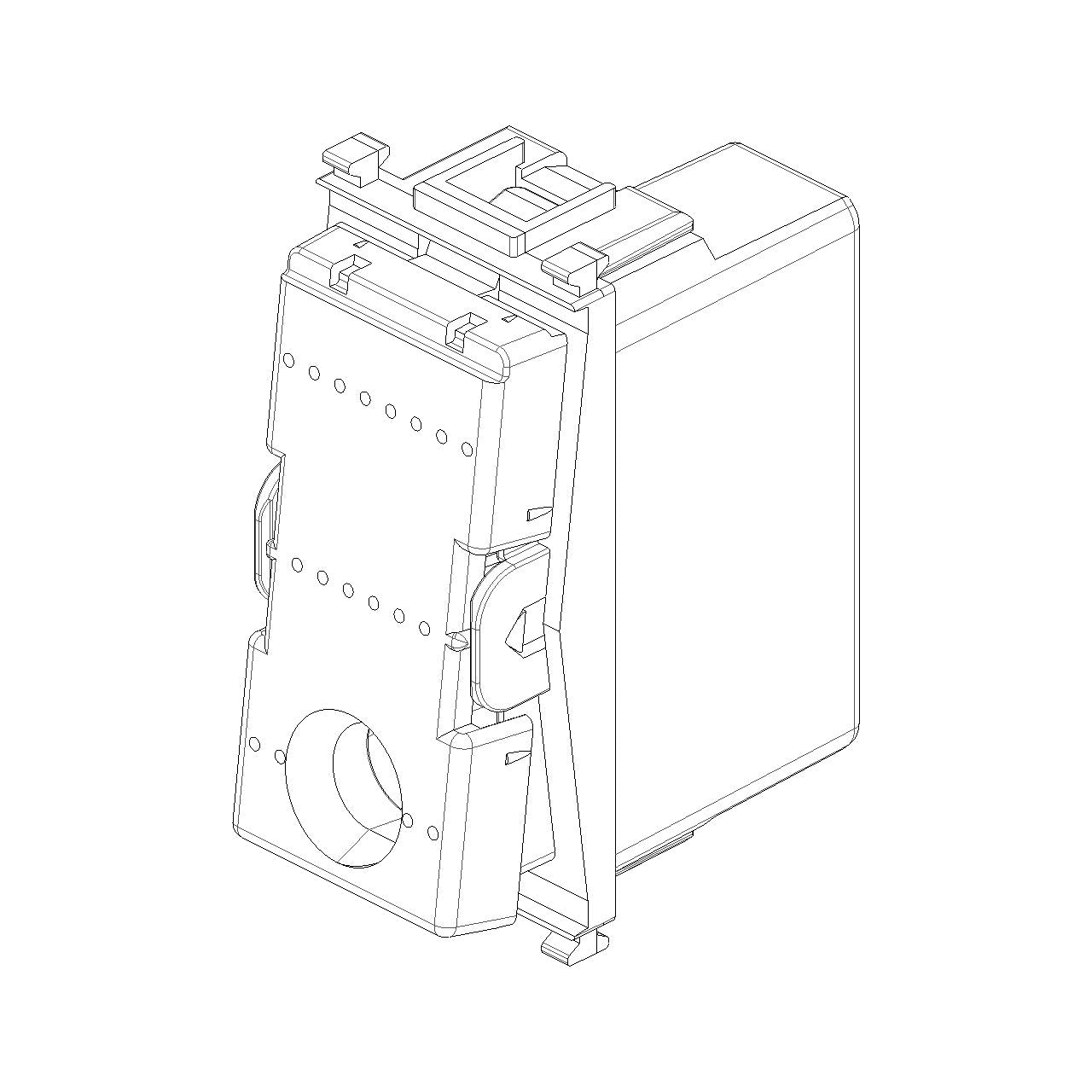 Vimar Plana 1P NC Pushbutton Mechanism, 10A 250V, Lightable, IP40 — Quality Boat Parts