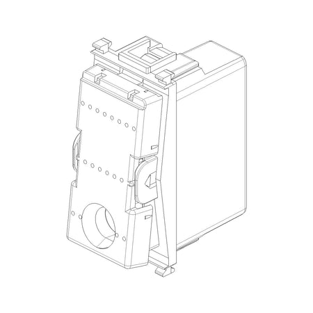Vimar Plana 1P NC Pushbutton Mechanism, 10A 250V, Lightable, IP40 — Quality Boat Parts