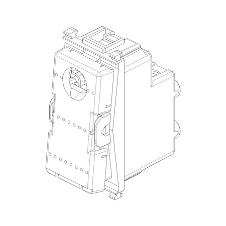 Vimar Plana 2-Pole 1-Way Switch Mechanism, 16AX, 250V, IP40, Flush Mount, Optional LED Illumination — Quality Boat Parts