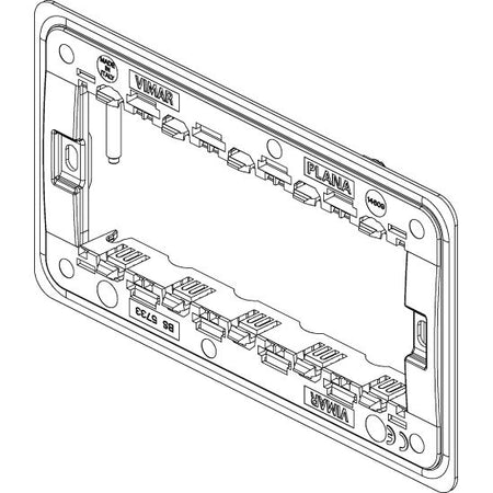 Vimar Plana 5-Module Mounting Frame, British Standard, With Screws — Quality Boat Parts