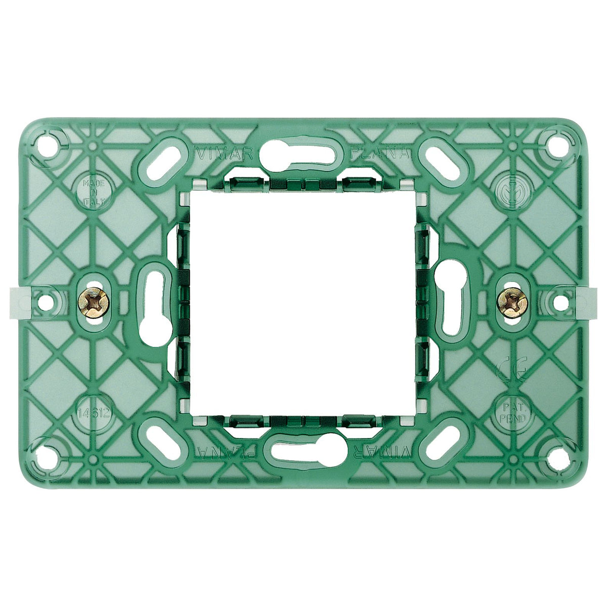 Vimar Plana 2-Central-Module Mounting Frame, With Screws, 60 mm Fixing Centres — Quality Boat Parts