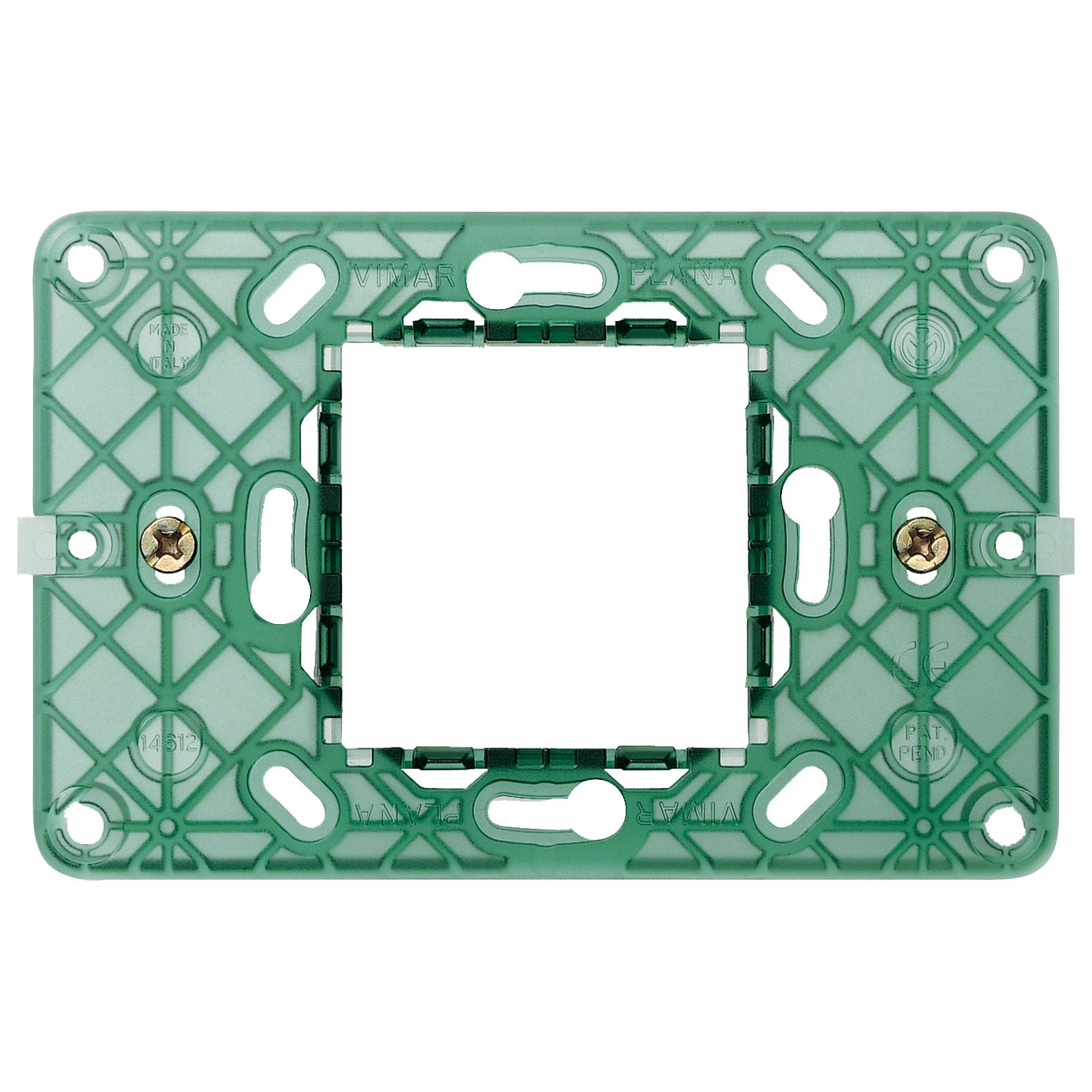Vimar Plana 2-Central-Module Mounting Frame, With Screws, 60 mm Fixing Centres — Quality Boat Parts