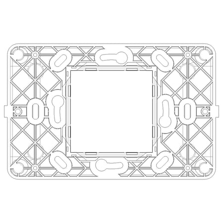 Vimar Plana 2-Central-Module Mounting Frame, With Screws, 60 mm Fixing Centres — Quality Boat Parts