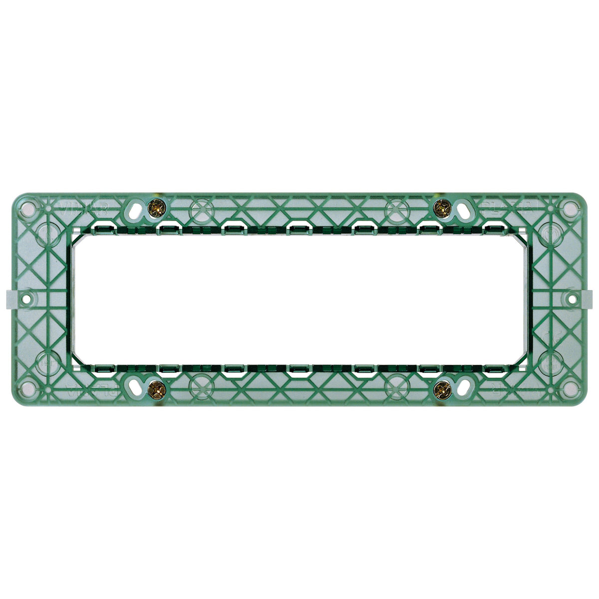 Vimar Plana 7-Module Mounting Frame, For 6/7-Module Boxes, Flush-Mount, With Screws — Quality Boat Parts