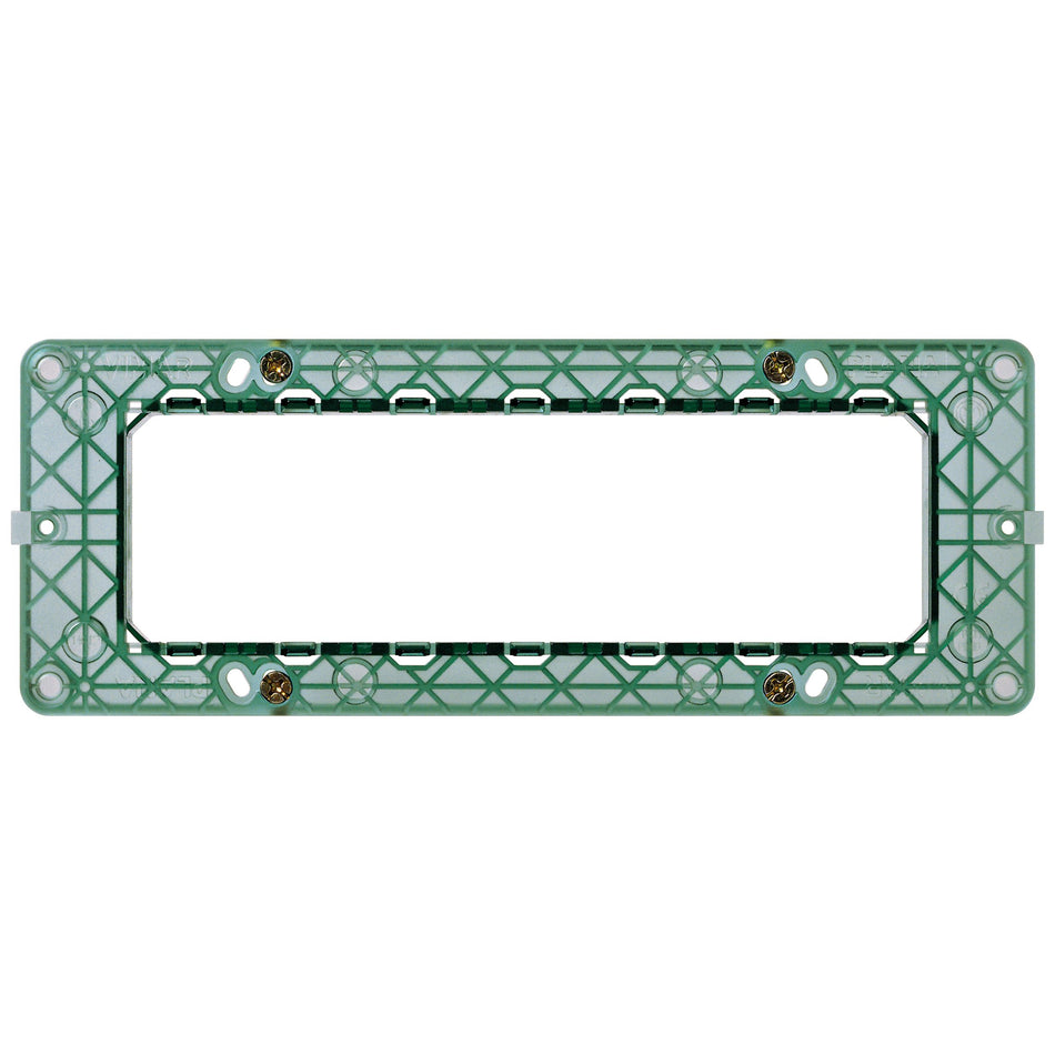 Vimar Plana 7-Module Mounting Frame, For 6/7-Module Boxes, Flush-Mount, With Screws — Quality Boat Parts
