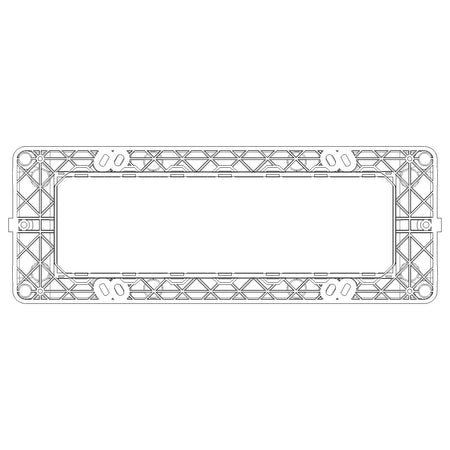 Vimar Plana 7-Module Mounting Frame, For 6/7-Module Boxes, Flush-Mount, With Screws — Quality Boat Parts