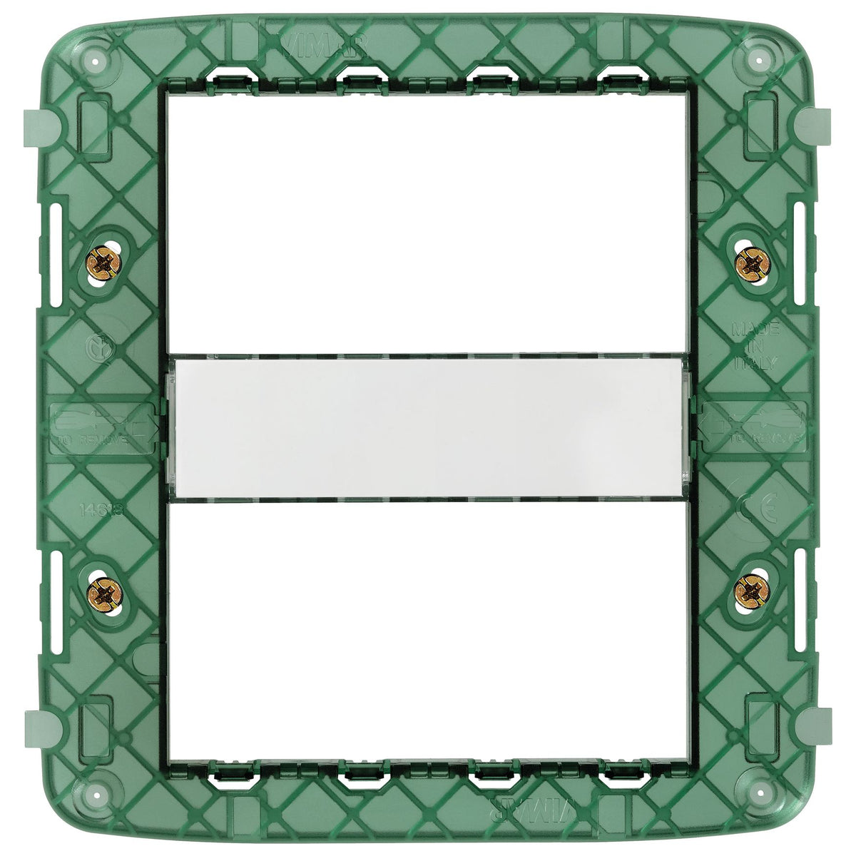 Vimar Plana 8 (4+4)-Module Mounting Frame with Screws, For V71318/V71718 Flush and 14788 Table Mounting Boxes — Quality Boat Parts