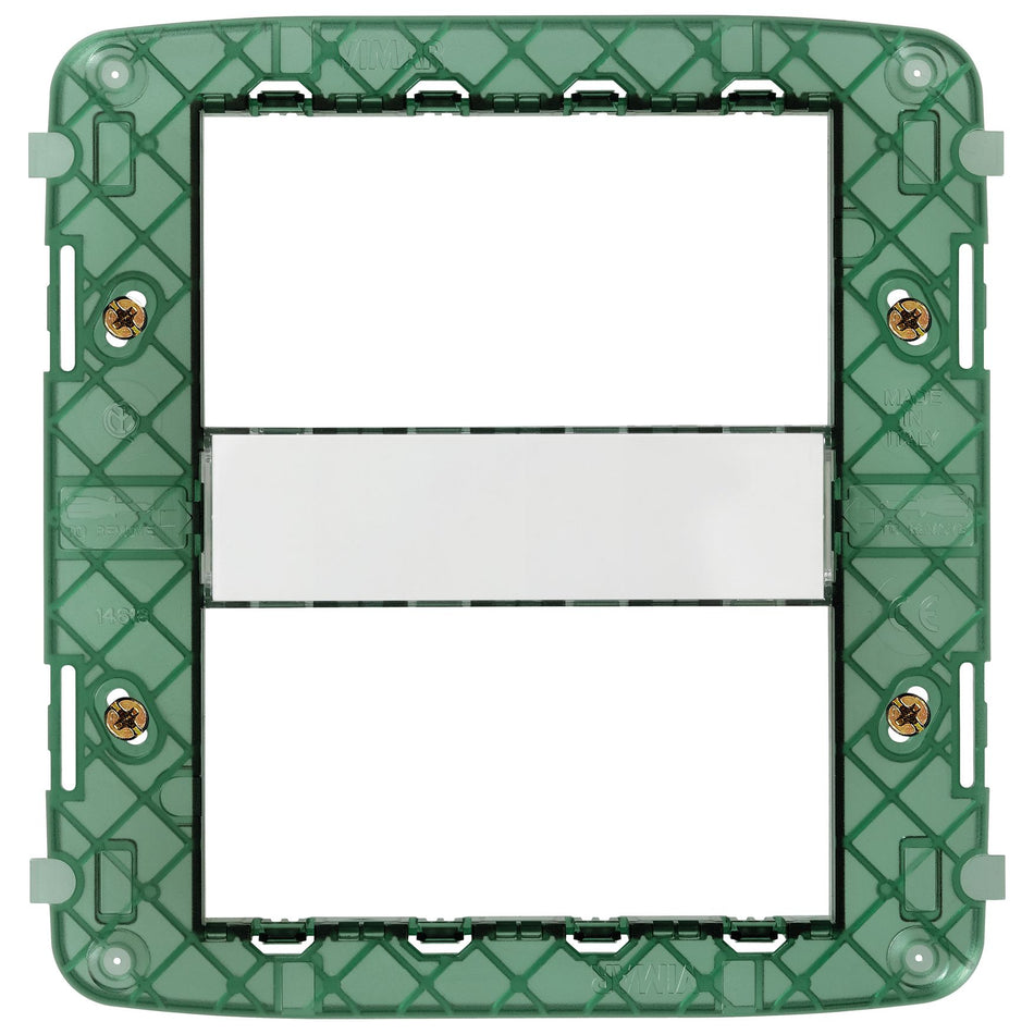 Vimar Plana 8 (4+4)-Module Mounting Frame with Screws, For V71318/V71718 Flush and 14788 Table Mounting Boxes — Quality Boat Parts