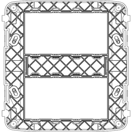 Vimar Plana 8 (4+4)-Module Mounting Frame with Screws, For V71318/V71718 Flush and 14788 Table Mounting Boxes — Quality Boat Parts