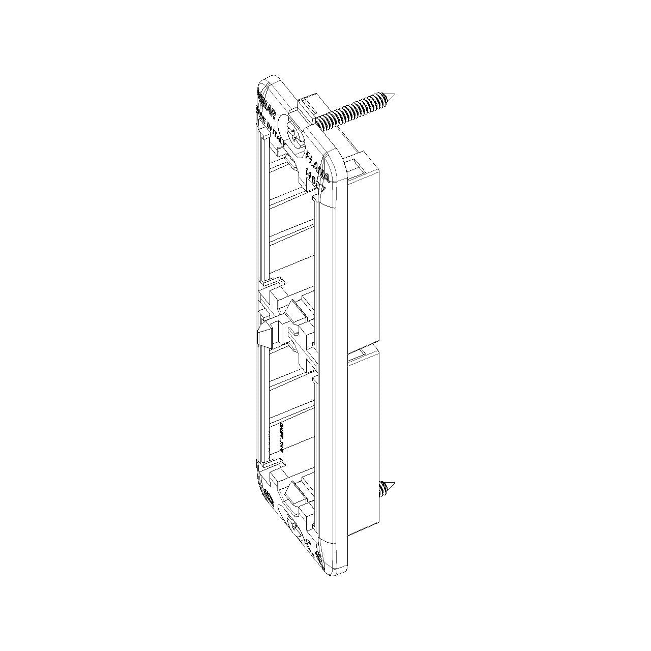 Vimar Plana 2-Module Panel-Mount Frame, With Screws, Thermoplastic — Quality Boat Parts