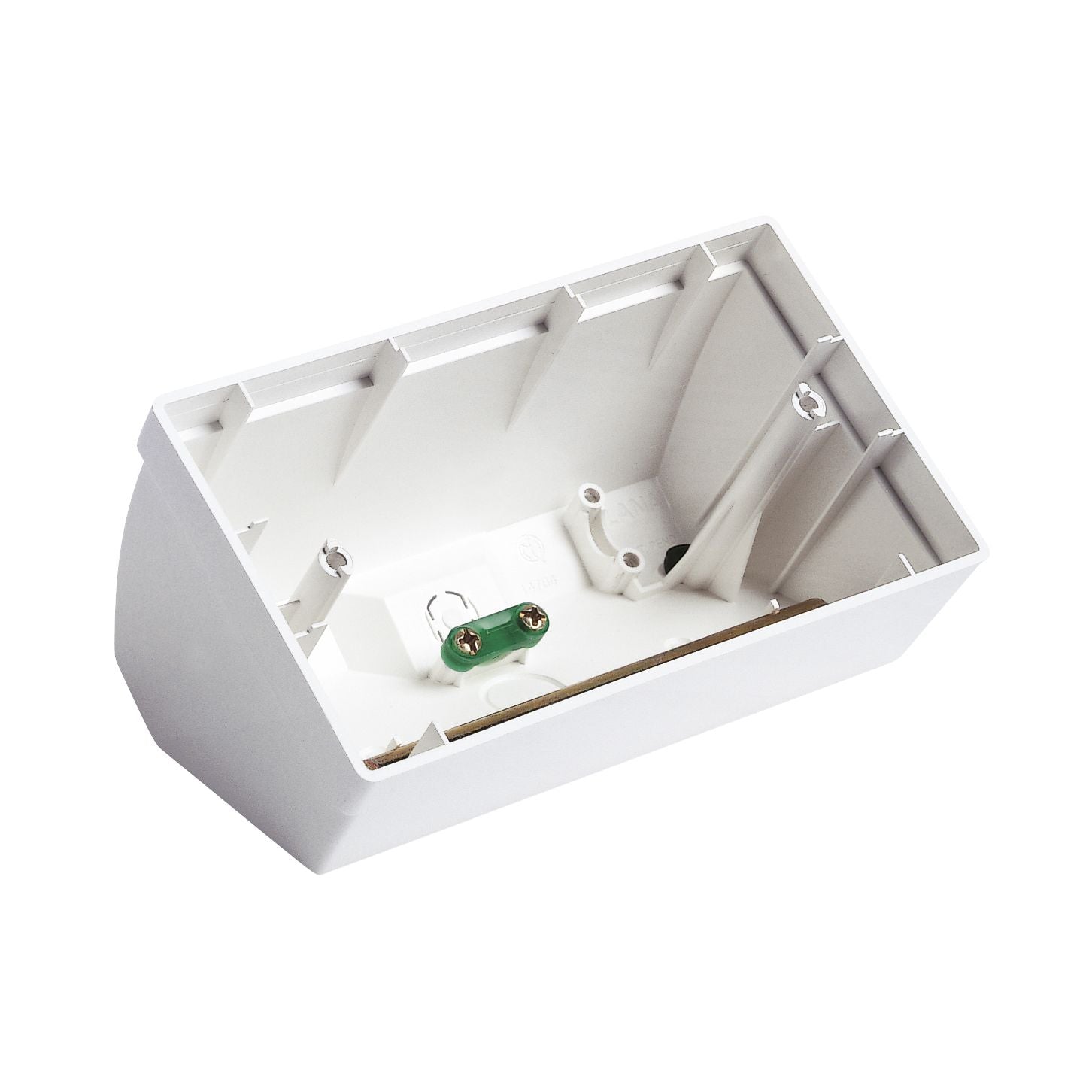 Vimar Plana 4-Module Table Mounting Box, Matt White Finish, Halogen-Free Plastic, IP20, Cable Entry, 142.5 x 80 x 67.6 mm — Quality Boat Parts