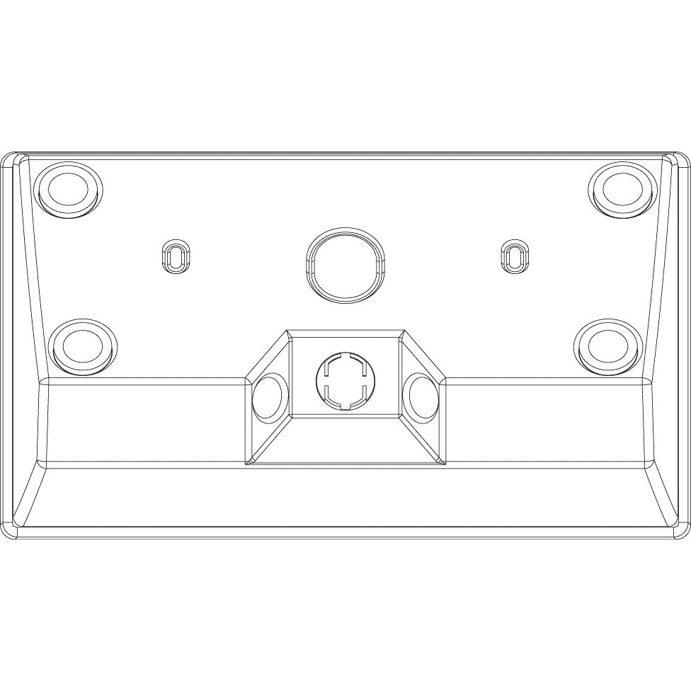 Vimar Plana 4-Module Table Mounting Box, Matt White Finish, Halogen-Free Plastic, IP20, Cable Entry, 142.5 x 80 x 67.6 mm — Quality Boat Parts