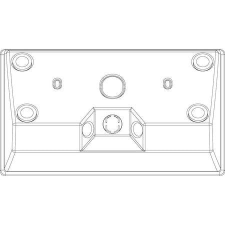 Vimar Plana 4-Module Table Mounting Box, Matt White Finish, Halogen-Free Plastic, IP20, Cable Entry, 142.5 x 80 x 67.6 mm — Quality Boat Parts