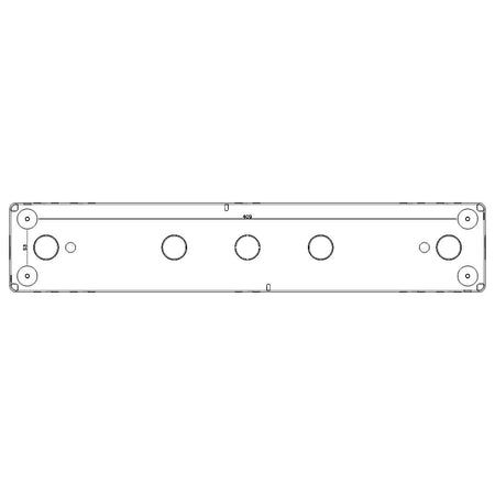 Vimar Isoset IP40 16-Module Surface Enclosure, For Eikon Arké and Plana, 4+4+4+4 Horizontal, Grey — Quality Boat Parts