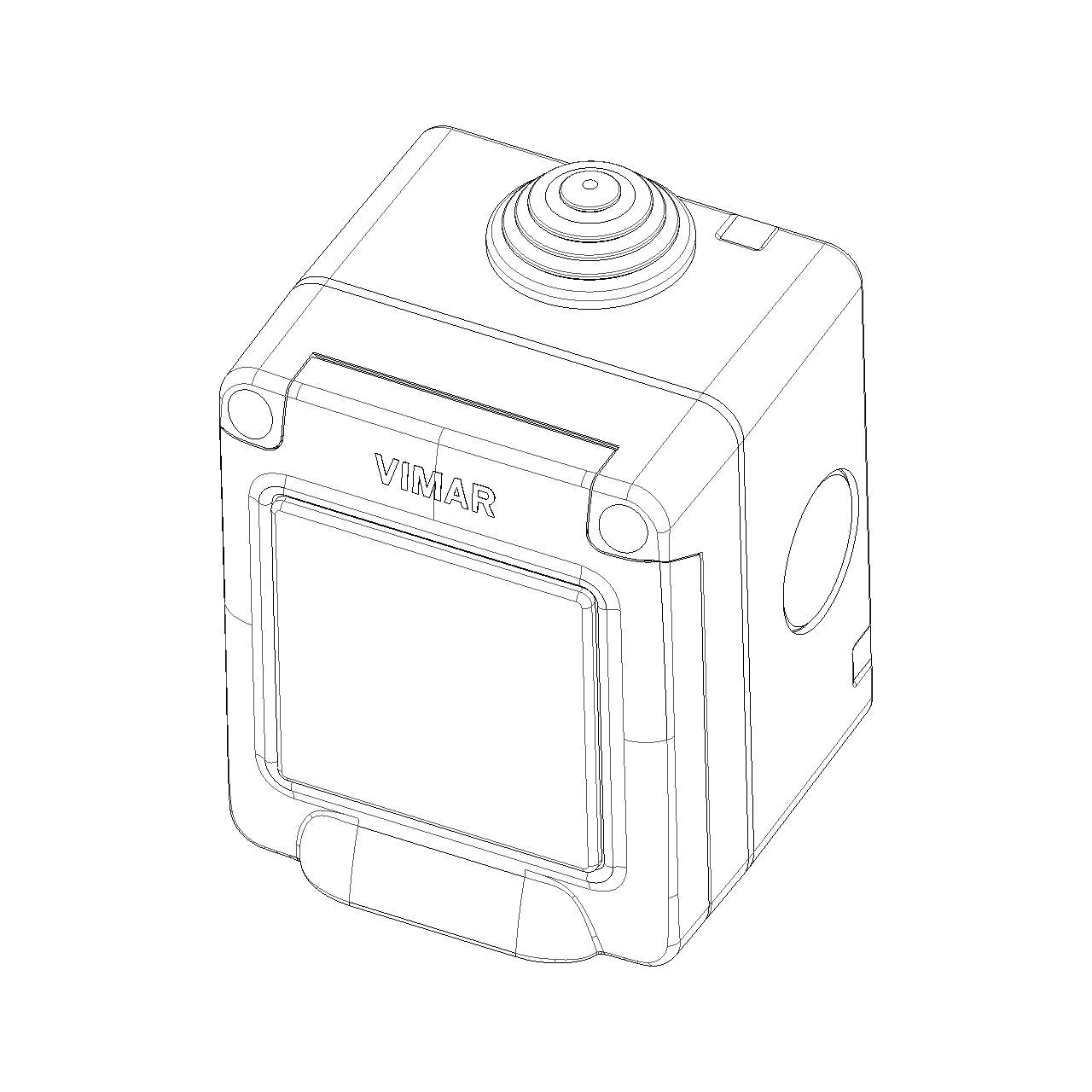 Vimar Isoset IP55 1M Surface Enclosure, For Eikon, Arké & Plana — Quality Boat Parts