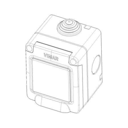 Vimar Isoset IP55 1M Surface Enclosure, For Eikon, Arké & Plana — Quality Boat Parts