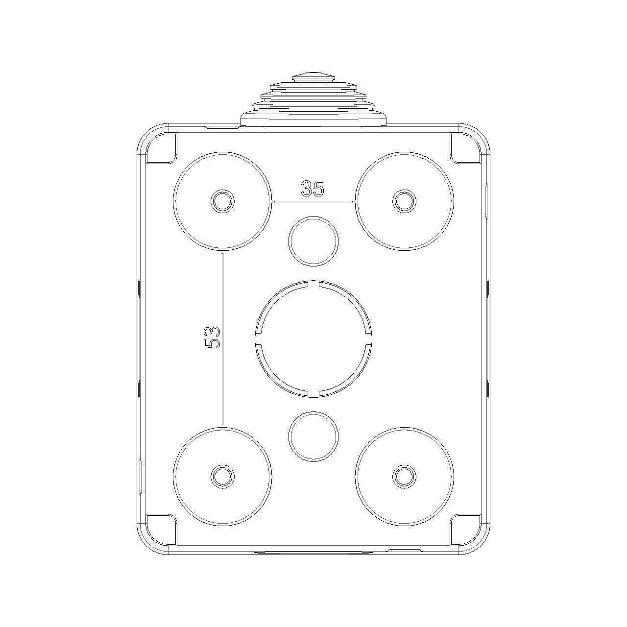 Vimar Isoset IP55 1M Surface Enclosure, For Eikon, Arké & Plana — Quality Boat Parts