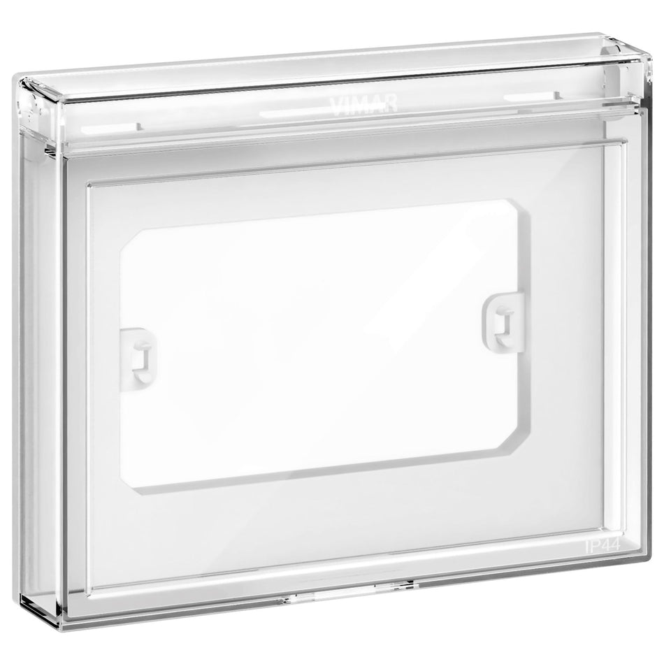 Vimar Isoset 3-Module IP44 Protected Cover With Transparent Door, For Eikon Exé, For Linea, For Arké, For Plana, For Neve Up, For Flush-Mount Box — Quality Boat Parts