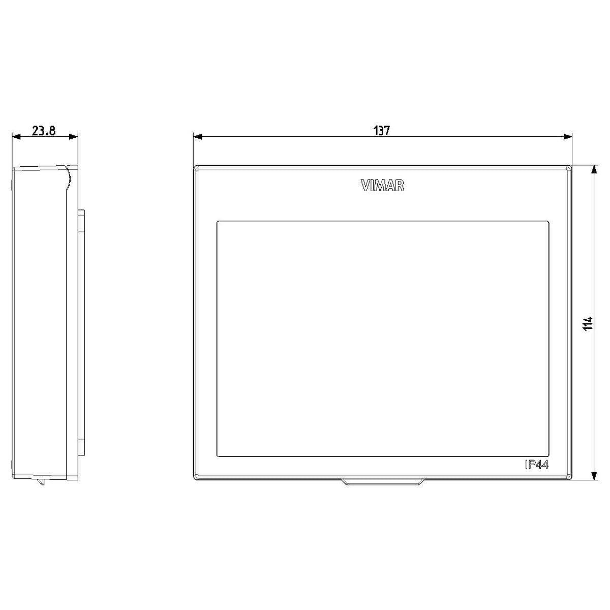 Vimar Isoset 3-Module IP44 Protected Cover With Transparent Door, For Eikon Exé, For Linea, For Arké, For Plana, For Neve Up, For Flush-Mount Box — Quality Boat Parts