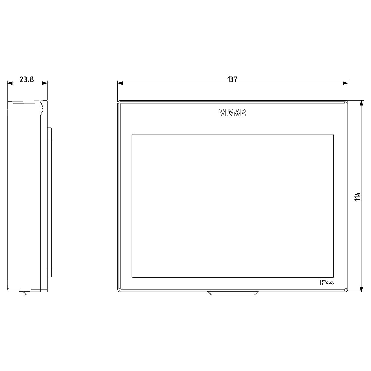 Vimar Isoset 3-Module IP44 Protected Cover With Transparent Door, For Eikon Exé, For Linea, For Arké, For Plana, For Neve Up, For Flush-Mount Box — Quality Boat Parts