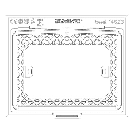 Vimar Isoset 3-Module IP44 Protected Cover With Transparent Door, For Eikon Exé, For Linea, For Arké, For Plana, For Neve Up, For Flush-Mount Box — Quality Boat Parts