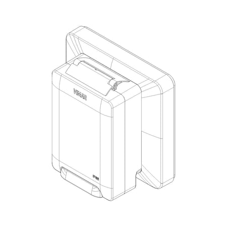 Vimar Isoset IP55 Enclosure With Inserted Socket, 2-Module, For Eikon/Arké/Plana Modules, For 3-Module Flush Mounting Box — Quality Boat Parts